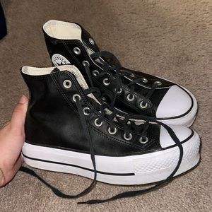 Leather Platform Converse